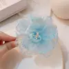 2024 Nuevo Clip de Flor Grande de Malla Súper de Hada de Primavera y Verano Pinza de Tiburón para el Cabello Femenina y Juvenil Pasador Accesorios para el Cabello