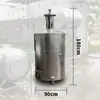 Incensário Espessado de Aço Inoxidável, Queimador Dourado, Queimador de Escrituras, Fornalha de Lingote para Exterior, Queimador de Tesouro, Bacia de Tesouro, Queimador de Incineração