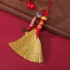 Novo Estilo Chinês Novo Produto Pingente Vassoura Dourada Caneta Dourada Pingente DIY para Mochila Pingente para Carro Pingente para Bolsa Lista Dourada Pingente Inspiracional para Sucesso