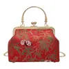 Bolsa de Monedero Versátil Estilo Chino Nuevo Transfronteriza Bolso de Noche Qipao Retro Estilo Chino Tendencia China Nuevo Estilo Bolso de Hombro Cruzado bolsos