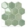 Adesivos de Parede de Cristal Estéreo 3D Personalizados, Decoração de Parede para Reforma de Banheiro, Adesivos de Parede Imitação de Azulejo, Autoadesivos