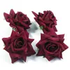 Flor de Cabeza de Rosa de Terciopelo Sintético para Ramillete, Flor de Cabeza, Accesorios para el Cabello, Accesorios de Fotografía, Decoración de Bodas, Materiales DIY