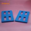 LJTB136765 Placa de campo hexagonal azul M2 Placa de porca Placa de base de porca M2 Hexágono Ranhura M2 Peças de fabricação pequenas