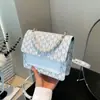 Bolsa Feminina Transfronteiriça Nicho Versátil Nova Bolsa de Mão com Contas Moda Sensação de Alto Padrão Estampada Animal Print Bolsa de Ombro Transversal