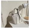 Bolso de Mujer Personalizado Estilo Coreano, Bolso Bandolera de Hombro Único, Bolso de Mano de Nicho de Gran Capacidad, Bolso Cubo de PU Escarchado Versátil de Moda