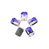 Taladro de garra octagonal rectangular taladro de garra con strass taladro de vidrio rectangular cosido a mano diy joyería ropa accesorios de boda accesorios
