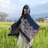 Chal bohemio, capa exótica para mujer, adecuada para viajes a Xinjiang, excursiones por la pradera y sesiones de fotos, capa exterior de estilo étnico