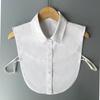 Camisa de mujer con cuello falso de tiro real, combina con todo, ropa de trabajo, cuello blanco, cuello falso decorativo, camisa de fondo, cuello falso, poliéster y algodón