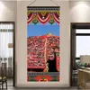 Tíbet Thangka Estatua de Buda Tela Colgante Tela de Pared Tela de Fondo Sala de Estar Pasillo Tapicería de Tela Decoración de Pared Pintura Colgante de Ópera del Tíbet