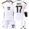 2024 Alemania Local Número 13 Muller Camiseta Copa de Europa 7 Havertz 8 Kroos Traje de Hombre Camisa de Manga Corta Temática