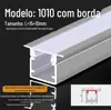Calha de Luz de Liga de Alumínio Montada na Superfície Luz Linear LED Embutida Tira de Luz em U com Ranhura para Cartão Calha Linear de Alumínio