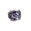 Anillo ajustable de estilo retro chino con diseño de urraca y flor de ciruelo, abierto y ancho, estilo étnico, de moda nacional para mujer, anillo artesanal de epoxi