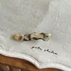 Grampo de Cabelo Retrô Estilo Coreano em Acetato Onda Lateral Clip Reto Franja Fina Clip Bico de Pato Elegante Versátil Presilha de Cabelo
