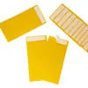 Sobre de Dinero Transfronterizo 3.5X6.5 Pulg con Sello Adhesivo Despegable Papel Kraft Dorado 80g Bolsa Sobre Autoadhesiva para Notas Manuscritas