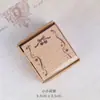 Sello grabado diario de madera flores y plantas artísticas patrón de niña sello de madera carácter inglés material madera de caucho