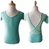 Promoção Especial de Liquidação em Roupas de Prática de Dança Infantil, Traje de Exame de Dança Étnica Chinesa com Renda nas Costas e Manga Curta de Verão
