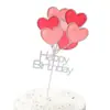 Caja de regalo fresca pequeña nueva tarjeta de pastel de cumpleaños globo hermosa decoración para hornear suministros
