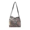 Nuevo bolso de hombro para mujer estilo chino, nuevo bolso tote estilo étnico de verano 2026, bolso cruzado tipo cubo moderno y a la moda