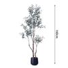 Temu Transfronteiriço Especializado em Plantas Verdes Simuladas, Plantas de Oliveira em Vasos, Sala de Estar Doméstica, Árvores Decorativas Falsas Grandes para Interior, Árvores Simuladas