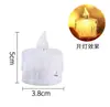 Luz de Vela Electrónica de Lágrima de Cristal Simulación Luz Romántica Electrónica Atmósfera Sin Humo Cumpleaños Mini Velas de Simulación Venta al por Mayor