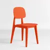 Silla de Plástico con Respaldo Creativo Macaron Nórdico para Uso en Casa, Silla de Comedor de Lujo Ligero, Silla de Ocio Moderna y Simple, Apilable