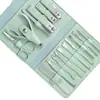Set de Herramientas para Cortar Uñas de 16 Piezas para Eliminar Piel Muerta y Pulir Acero Inoxidable Herramientas de Manicura para Recortar Uñas Cortauñas