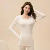 26 Novo Conjunto Quente de Camélia Outono/Inverno para Mulheres Confortável Conjunto de Cima e de Baixo de Outono Calor Contra o Frio Conjunto Quente Venda por Atacado