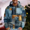 Moletom com Capuz de Manga Longa Masculino Novo para Primavera e Outono, Roupas Modernas de Caimento Solto, Moletom Casual Masculino