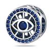 Envío Directo de Una Pieza Transfronterizo Bestseller de Amazon Serie Ojo Mágico Ojos Azules Tima Cobre Plateado Cuentas Tk Venta Caliente