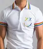 Camisa Polo de Manga Corta para Hombre Estilo Nuevo Europeo y Americano Transfronterizo con Impresión Digital 3D Estilo Hawaiano Moda Casual Polo