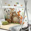M13628 Producto Nuevo Pegatinas de Pared de Animales de Dibujos Animados Pintados a Mano con Acuarela Decoración Embellecedora Sala de Estar Dormitorio Fondo Pegatinas de Pared Autoadhesivas