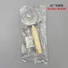 Cuchillo para Tarta de Acero Inoxidable Mango de Madera Cuchillo para Pizza Cuchillo Rodillo Cuchillo para Pastel Cuchillo para Tarta Casero de Cocina Herramientas de Cocina para Hornear