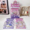 Nuevo portátil para juegos con diseño de fantasía de estrellas y luna, que incluye un lindo set de pegatinas con temática de chica para una personalización divertida y DIY