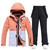 Novo terno de esqui snowboard masculino e feminino casal quente engrossado estilo coreano calças de esqui