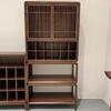 Nuevo Estante Antiguo de Madera de Ébano Estilo Chino Sala de Estar Pabellón Duobao Almacenamiento de Té Zen Gabinete Lateral Almacenamiento de Sala de Té Estante de Exhibición