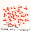 Mini accesorios de fruta de simulación fresa cereza arándano uva DIY comida en miniatura para jugar fruta falsa accesorios para casa de juegos
