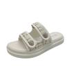 Sandalias de Comercio Exterior para Mujer, Verano 2022, Nuevas Sandalias Deportivas de Suela Gruesa, Moda Estilo Chanel, Zapatillas Casuales con Velcro para Mujer