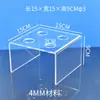 Estilo Engrosado Celebridad de Internet Soporte para Cono de Helado Soporte para Helado Soporte para Bolas de Leche Caliente Soporte de Exhibición Transparente de Acrílico para Conos y Waffles