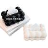 Caixa de Lenços para Mesa de Centro da Sala, Porta-Lenços Decorativo para Casa, Porta-Guardanapos Criativo de Marshmallow, Armazenamento Estilo Creme