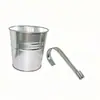 Bandeja Pequena de Metal Removível para Vaso de Flores Montado na Parede, Balde Pequeno 10cm para Plantas Suspensas de Jardim, Grades de Varanda e Cercas