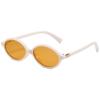 Zhang Yuanying - Montura de gafas estilo nerd, miopía, ovalada, plana, con espejo, montura pequeña, estilo retro coreano, montura de gafas lisas