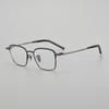 9999 mismo estilo Cara Grande Hombres Negocios placa de titanio puro montura de gafas cuadrada S-981T con graduación luz anti-azul