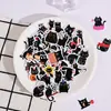 Caja de Pegatinas Creativas Lindas de Gato Hakimi Gatito Negro Pegatinas Autoadhesivas Pegatinas Decorativas para Cuaderno