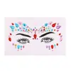 Adesivos de tatuagem de diamante para rosto populares e mais vendidos transfronteiriços, resina acrílica, maquiagem para olhos, joias, crianças, palco, em estoque, atacado