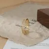 Anillo Abierto Personalizado para Mujer con Baño de Oro Real y Circonitas Microincrustadas, Anillo de Cubo de Azúcar Geométrico de Alta Gama, Anillo Minimalista para Dedo Índice
