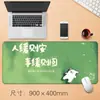 Fábrica de Origem Proteção Verde para os Olhos Transparente Grande Mouse Pad Criativo Pad de Mesa Antiderrapante Borda de Bloqueio de Precisão Mouse Pad