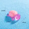 Celebridad de Internet Douyin Tortuga Luminosa Micro Paisaje Creativo Decoración DIY Accesorios Tortuga Mini Resina Adornos Pequeños
