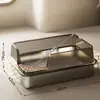 Bandeja de Arena para Gatos de Acero Inoxidable Abierta con Borde Alto Sobredimensionada Antisalpicaduras Profundizada Semi-cerrada Inodoro para Gatos Suministros para Mascotas