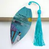 Marcador de página estilo chinês artesanato presente poesia antiga canção marcador de página criativo temporada de formatura marcador de página com nervuras de folha presente atacado