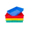 Plato Cuadrado de Plástico Multicolor Engrosado Apilable Clasificación de Ferretería Marco de Plástico Caja para Piezas Digitales Marco de Plástico de Rotación para Taller